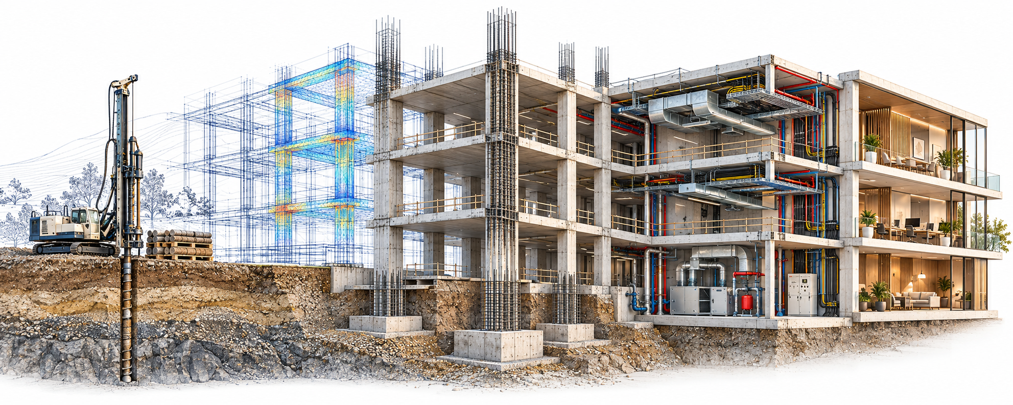 Fabrika binası — endüstriyel mühendislik projesi